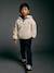 Hooded fleece sweatshirt for boys white - vertbaudet enfant 