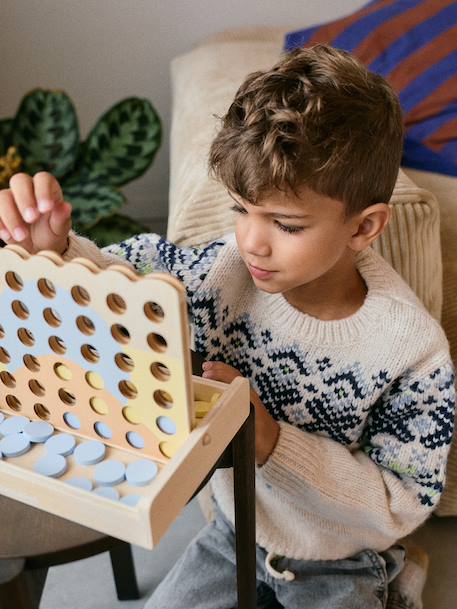 Jeu 4 en ligne en bois FSC® bois - vertbaudet enfant 