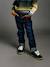 Straight Leg Jeans with Turn-Ups for Boys brut denim+stone - vertbaudet enfant 
