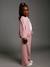 Wide-leg joggers for girls old rose - vertbaudet enfant 