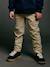 Pantalon garçon esprit chino facile à enfiler beige+marine - vertbaudet enfant 