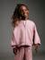 Zip-up sweatshirt for girls old rose - vertbaudet enfant 