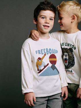T-shirt manches longues garçon - vertbaudet enfant