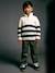 Wide-leg trousers for boys khaki+night blue - vertbaudet enfant 