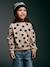 Sweat fille col rond écru+ivoire+rose pâle+taupe - vertbaudet enfant 