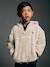 Hooded fleece sweatshirt for boys white - vertbaudet enfant 