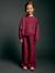Sweatshirt and joggers set for girls plum - vertbaudet enfant 