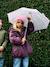 Hooded Parka with Faux Fur Lining for Girls black+camel+dark green+dusky pink+navy blue+plum - vertbaudet enfant 