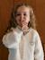 Buttoned cardigan for girls ecru+old rose - vertbaudet enfant 