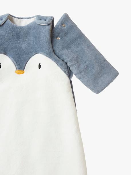 Gigoteuse hiver manches amovibles en polaire PINGOUIN écru / gris - vertbaudet enfant 