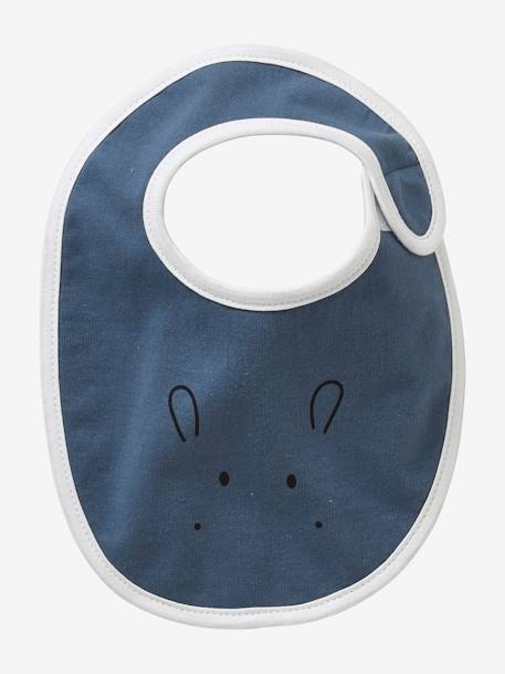Pack of 5 Animal Bibs for Newborns Light Blue - vertbaudet enfant 