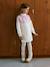 Jacquard knit dress with long sleeves for girls ecru - vertbaudet enfant 