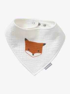 Puériculture-Lot 3 bavoirs bandanas en gaze de coton