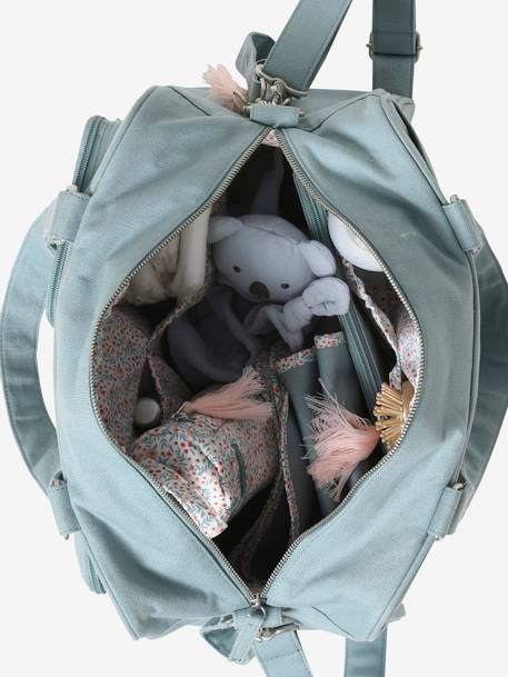 Changing Bag with Several Pockets, Family Blue+sandy beige - vertbaudet enfant 