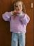 Loose-fit jumper for girls violet - vertbaudet enfant 