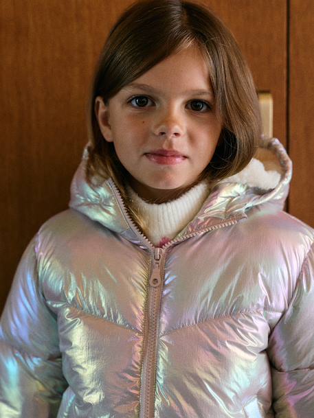Doudoune chaude fille rose pâle - vertbaudet enfant 