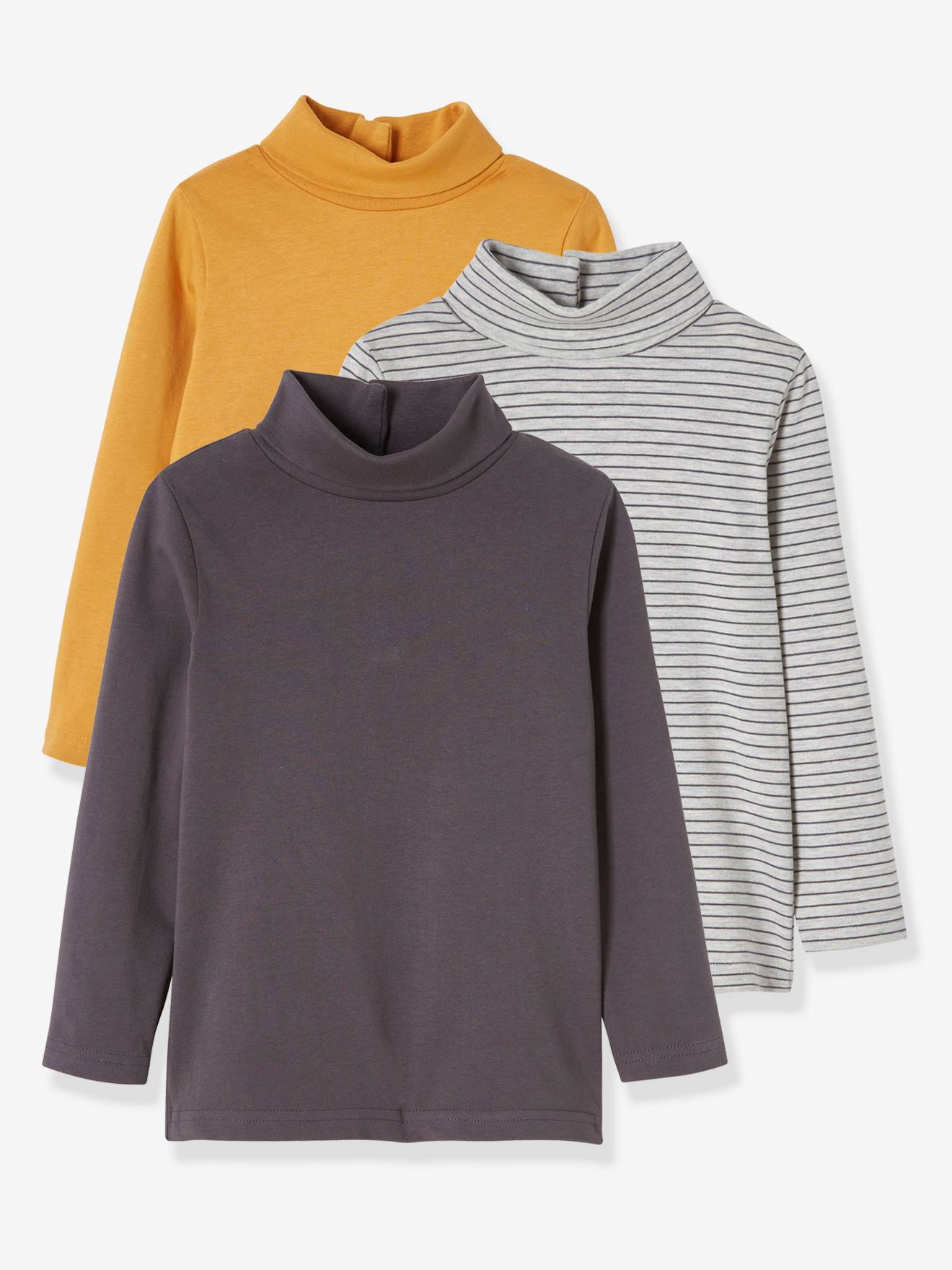 Pack of 3 Assorted Polo-Neck Tops for 
