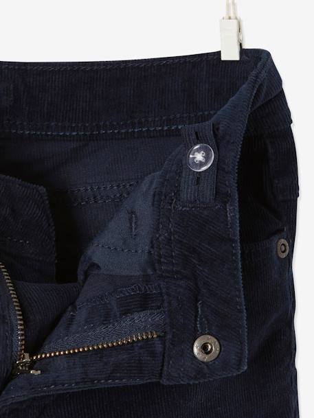 Pantalon slim velours garçon bordeaux+CAMEL+encre - vertbaudet enfant 