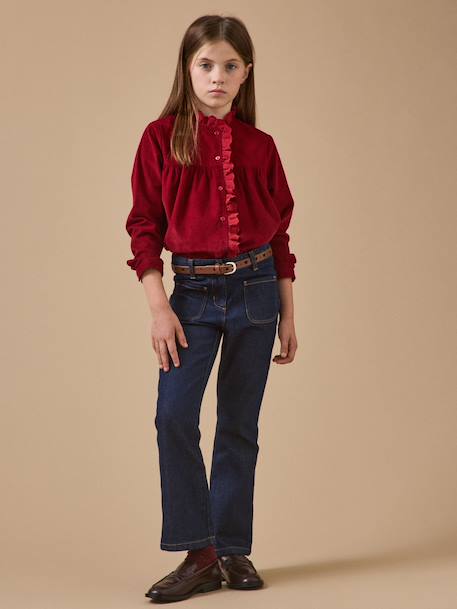 Chemise manches longues rouge - vertbaudet enfant 