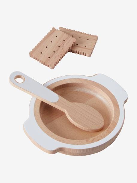 Set accessoires repas poupon en bois FSC® blanc - vertbaudet enfant 