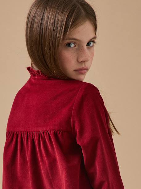 Long-sleeved shirt by CYRILLUS red - vertbaudet enfant 