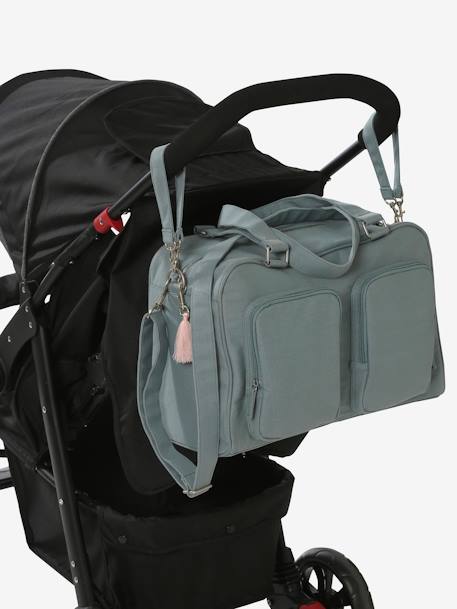 Changing Bag with Several Pockets, Family Blue+sandy beige - vertbaudet enfant 