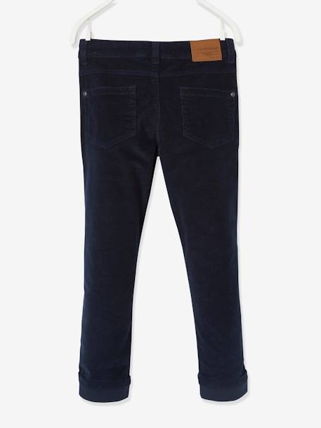 Pantalon slim velours garçon bordeaux+CAMEL+encre - vertbaudet enfant 