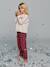 Pyjamas in sweatshirt fabric and flannel for girls red - vertbaudet enfant 