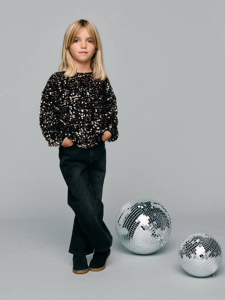 Sweat enfant fille chocolat - vertbaudet enfant 