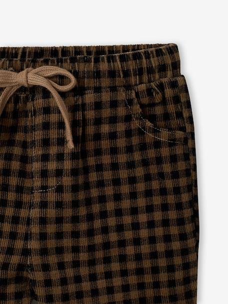 Corduroy trousers for baby boys anthracite - vertbaudet enfant 