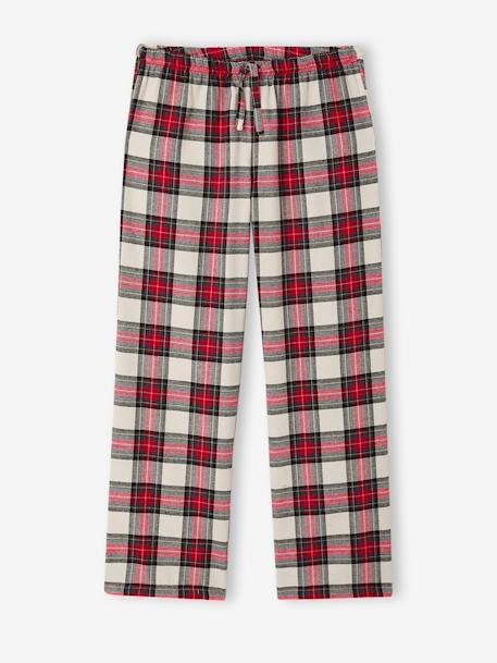 Women's flannel pyjamas Family Capsule red - vertbaudet enfant 
