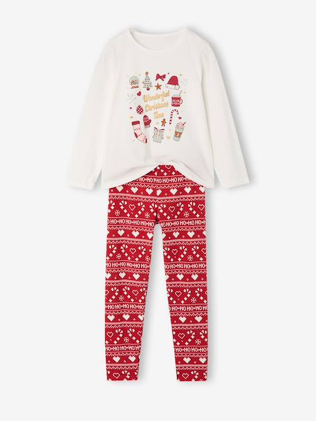 3-piece nightwear set for girls ecru - vertbaudet enfant 
