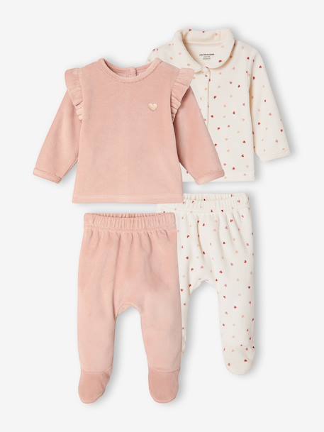 Pack of 2 pyjamas for baby rosy - vertbaudet enfant 