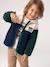 Gilet zippé à capuche garçon bleu moyen+vert sapin - vertbaudet enfant 