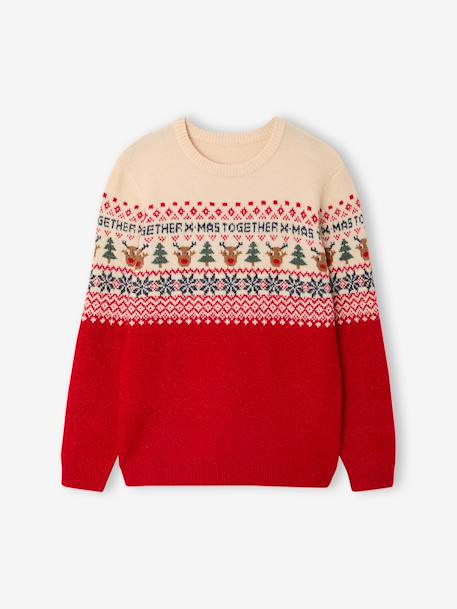 Christmas jumper Family capsule red - vertbaudet enfant 