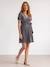 Wrap maternity and nursing dress silver - vertbaudet enfant 