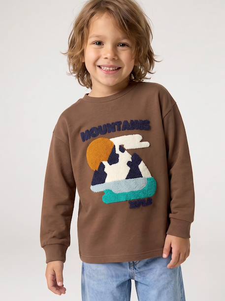 Long-sleeved T-shirt for boys hazel+navy blue - vertbaudet enfant 