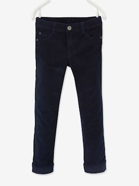 -Pantalon slim velours garçon