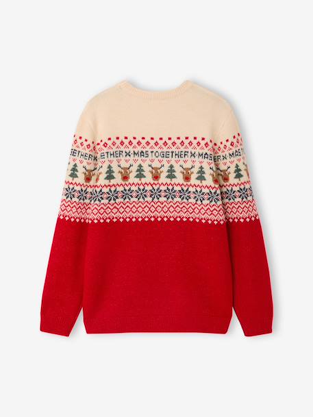 Pull de Noël Adulte Mixte Capsule Famille rouge - vertbaudet enfant 