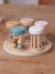 Set de 5 hochets musicaux en bois FSC® bois+rose - vertbaudet enfant 