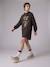 Hooded sweatshirt dress Rolling Stones for girls anthracite - vertbaudet enfant 