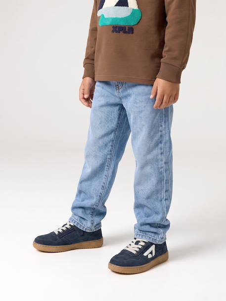 Straight-leg jeans for boys brut denim+stone - vertbaudet enfant 