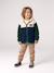 Zip-up hooded cardigan for boys fir green+medium blue - vertbaudet enfant 