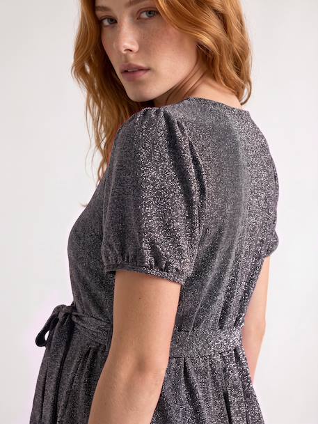 Robe cache coeur grossesse et allaitement argenté - vertbaudet enfant 