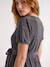 Wrap maternity and nursing dress silver - vertbaudet enfant 