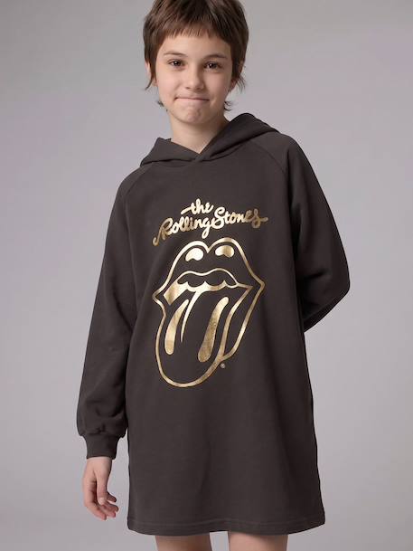 Robe sweat à capuche Rolling Stones anthracite - vertbaudet enfant 