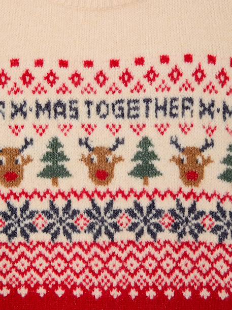 Pull de Noël femme Capsule Famille rouge - vertbaudet enfant 