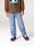 Jean droit garçon morphologie fin denim brut+stone - vertbaudet enfant 