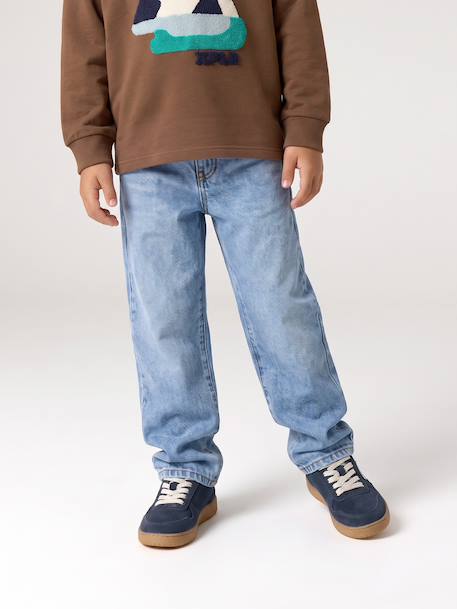 Straight-leg jeans for boys brut denim+stone - vertbaudet enfant 