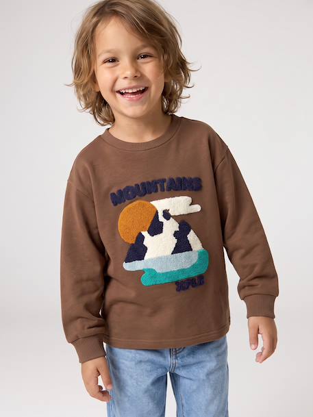 Long-sleeved T-shirt for boys hazel+navy blue - vertbaudet enfant 